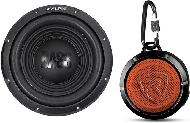 Main image of Audiosavings Bundle (1) Alpine W12S4 12" 750 Watt Peak 250 Watt RMS 4-Ohm Car Audio Subwoofer Sub Bundle with (1) NYC Acoustics H2O MINI Waterproof Portable Bluetooth Speaker (Items 2)