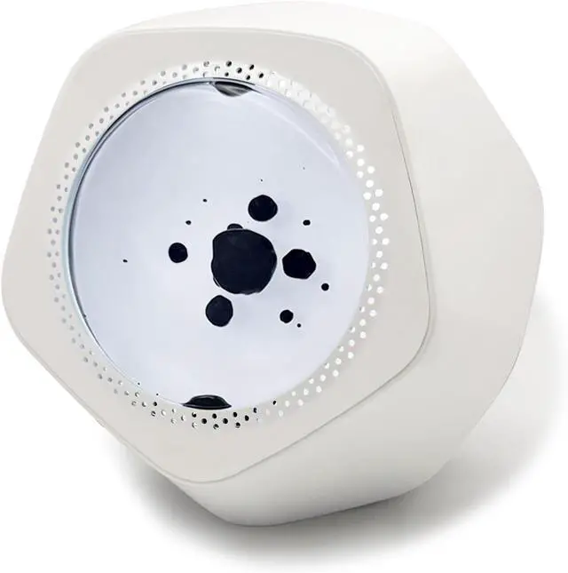 Main image of Dynamic Ferrofluid Bluetooth Speaker with Rhythm LED Light & Dancing Liquid Display - Interactive Audio Visualizer for Gaming, Desktop, Home Decor (Magnetic Liquid Art in Glass) (White)