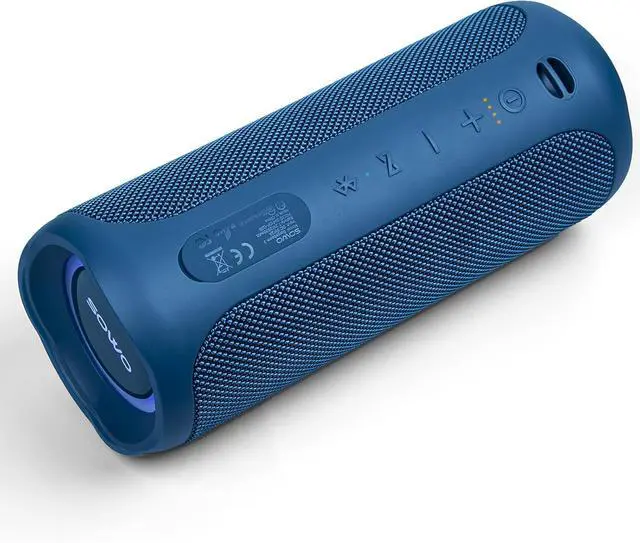 Alt view image 3 of 7 - SOWO Waterproof Bluetooth Speaker Wireless- Portable Speaker Loud with Built-in Subwoofer and Tweeter, Extra Bass, Stereo Sound, IP67, Colorful Lights for Party, Outdoor, Camping
