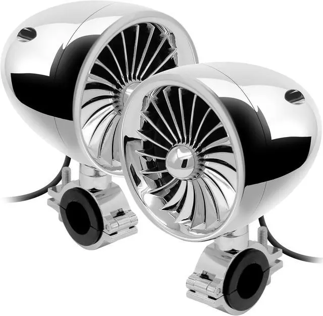 Alt view image 7 of 7 - GoHawk TJ4-Q 1000W 4 Channel Amplifier 4" Full Range Waterproof Bluetooth Motorcycle Stereo Speakers Audio System AUX USB SD Radio for 1-1.5" Handlebar Harley Touring Cruiser ATV
