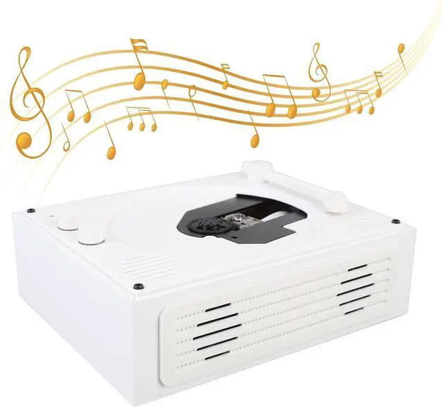 Alt view image 6 of 7 - VBESTLIFE CD Player Portable Bluetooth 5.0 Speaker, Immersive Stereo Sound, Remote Control, Support CD, CD R, and CD RW, for Home, Bedroom