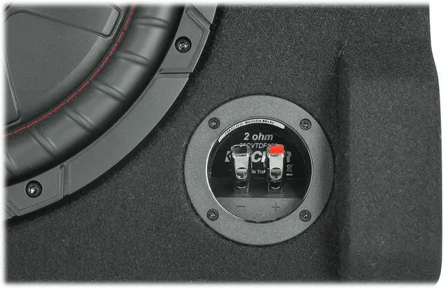 Alt view image 3 of 7 - Audiosavings Bundle: Kicker 52CVTDF122 CVTDF 12" Subwoofer in Down Firing Sub Box Enclosure 2-Ohm Bundle with Free Rockville RPB1 10W Waterproof Portable Bluetooth Speaker+NFC Loud! (2 Items)