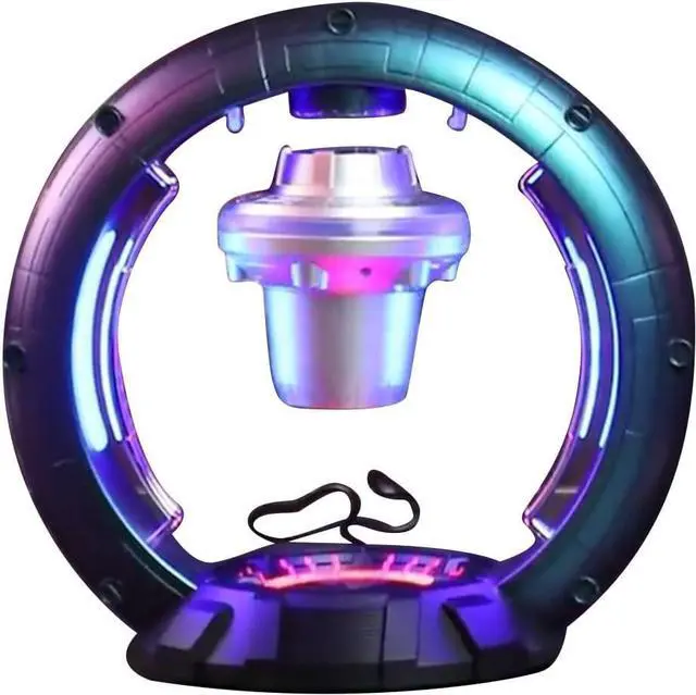 Main image of Magnetic Levitation Speaker, Portable Speaker, Stereo Speaker Sound Speaker Audio Speaker with LED Light, Christmas Birthday Gift