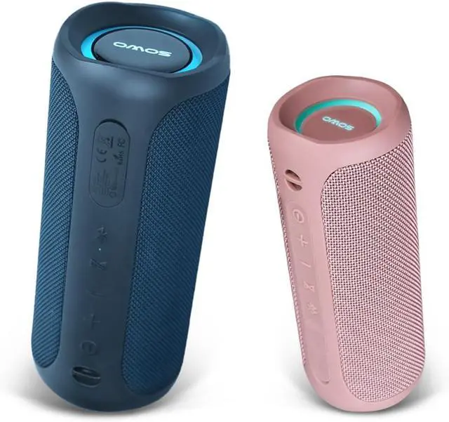 Main image of Portable Speaker, Wireless Bluetooth Speaker, IPX7 Waterproof, 25W Loud Stereo Sound, Bassboom Technology,Built-in Mic, 16H Playtime with Lights for Home Outdoor