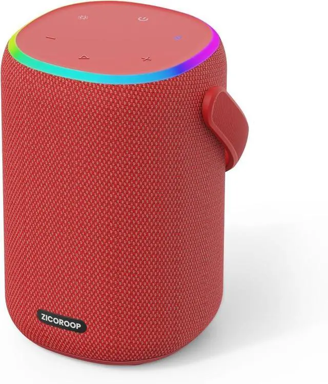 Main image of Bluetooth Speaker with IPX7 Waterproof, 50W Portable Outdoor Speakers with Handle, Bluetooth 5.3 True Wirelss Stereo Sound, 15H Playtime with Light Show for Home Backyard Beach, Red