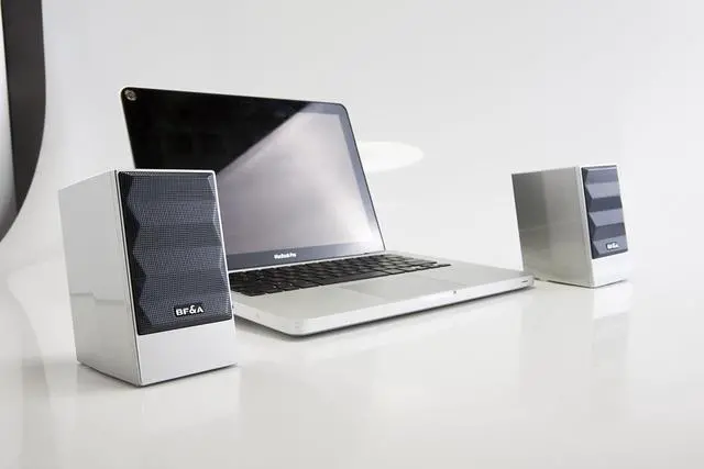 Alt view image 6 of 7 - BF&A Bonfire Acoustic MM2B LAP TOP , DESK TOP PC Speaker(Silver)