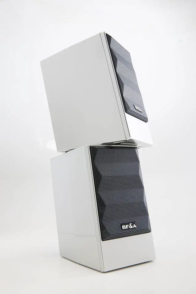 Alt view image 7 of 7 - BF&A Bonfire Acoustic MM2B LAP TOP , DESK TOP PC Speaker(Silver)