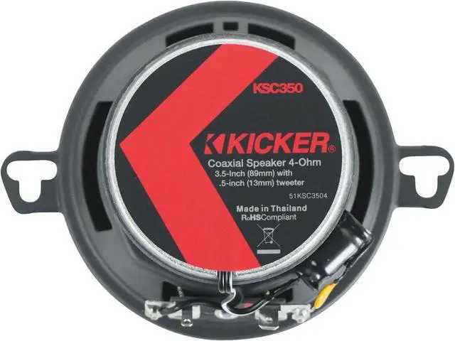 Alt view image 4 of 7 - Audiosavings Bundle: (2) Kicker 51KSC3504 3.5" 50 Watt RMS Car Audio Speakers KSC3504 KSC350 Bundle with (2) Pair Rockville RPB3-BLACK Handheld Wireless Linking Portable Bluetooth Speakers(4 Items)