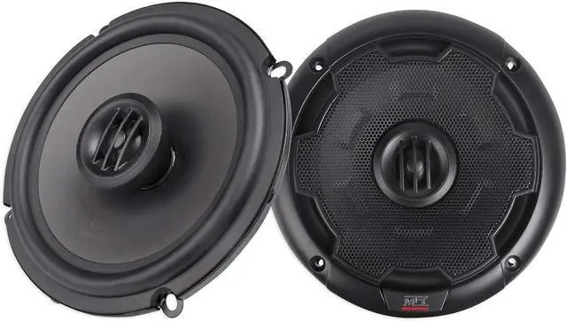 Alt view image 2 of 7 - Audiosavings Bundle: Pair of MTX THUNDER65 6.5" 240 Watt 2-Way Car Audio Coaxial Speakers Bundle with Rockville RockShip 50 Watt Portable Bluetooth Speaker w/LED Lights+Radio/USB/AUX (2 Items)