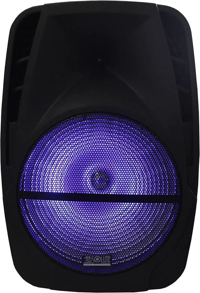 Alt view image 4 of 6 - Absolute PRO Series ASBAT15 15" 3000W Max Power Speaker with Built-in Bluetooth & Battery LCD/MP3/USB/Micro SD