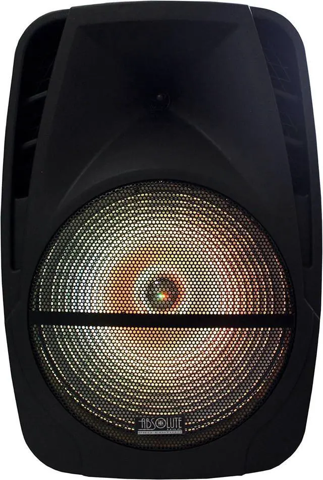 Alt view image 6 of 6 - Absolute PRO Series ASBAT15 15" 3000W Max Power Speaker with Built-in Bluetooth & Battery LCD/MP3/USB/Micro SD