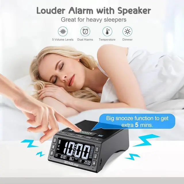 Alt view image 6 of 7 - TechGlow L9-1 Bluetooth Speaker with Phone Stand and Power Bank, L36 Bluetooth Speaker with Phone Stand and Charging Station