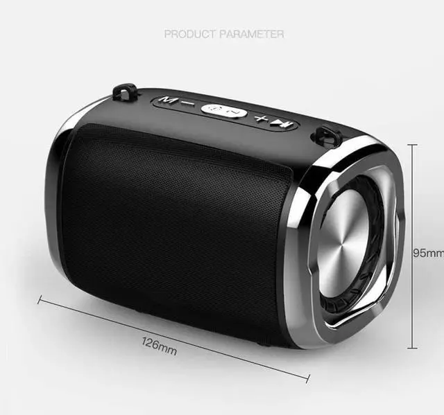 Alt view image 2 of 6 - Bluetooth Portable Speaker, Compact Size, Surprisingly Loud Volume & Bass, 100 Foot Wireless Range, Perfect Travel Speaker(Red)