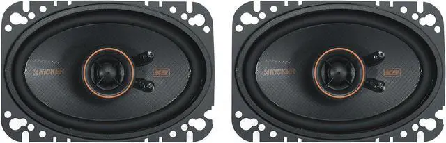 Alt view image 2 of 7 - Audiosavings Bundle: (1) Pair Kicker 51KSC4604 4x6 75 Watt RMS Car Audio Speakers Bundle with (1) Pair Rockville RPB3-BLACK Handheld Wireless Linking Portable Bluetooth Speakers (Items 4)