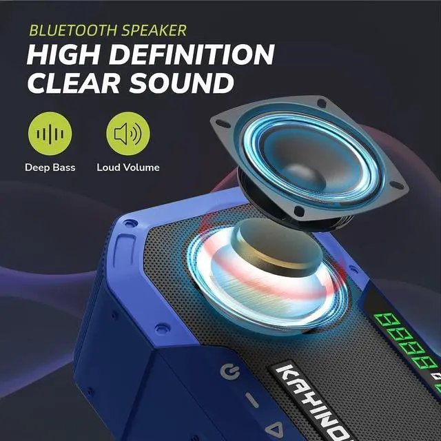 Alt view image 7 of 7 - 2 Pieces Waterproof Portable Bluetooth Shower Speaker,Hand Crank Emergency Radio Bluetooth Speaker Perfect for Home Outdoor Emergency