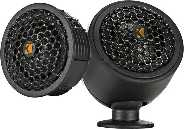 Alt view image 2 of 7 - Audiosavings Bundle: Kicker 51KST2504 0.75" Car Audio Tweeters w/Crossovers+Swivel Mount Bundle with (2) Rockville RPB1 10 Watt Waterproof Portable Handheld Bluetooth Speaker+NFC Loud! (3 Items)