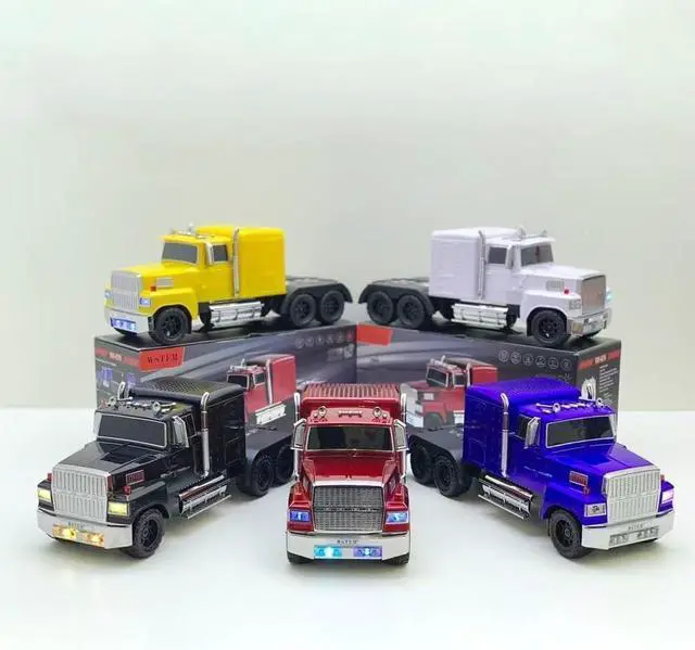 Alt view image 2 of 7 - Ws-570 Big Truck Model Bluetooth Speaker with Deep Bass & USB Charging, Cool Semi Truck Design Support USB, Tf Card, Aux and Fm Stereo, TWS Speaker for Car Lover Gifts(Red)