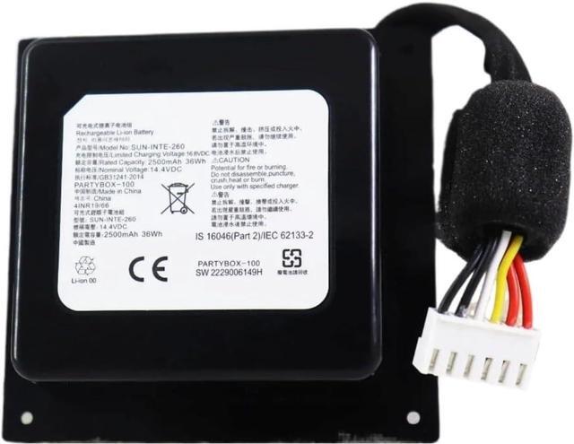 Main image of 2500mAh Portable Bluetooth Speaker Battery SUN-INTE-260 - Compatible with JBL Partybox 100