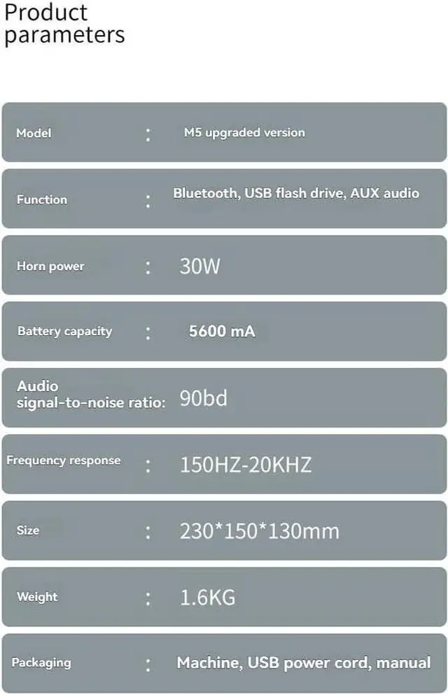 Alt view image 6 of 7 - Professional Portable Wireless Vintage Bluetooth Speakers USB Card Reader Wooden PU Outdoor Home Music Player Black