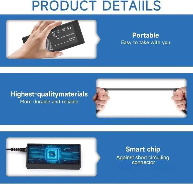 Alt view image 2 of 5 - Replacement AC/DC Adapter Compatible with Jabra Solemate MAX HFS220 Wireless Bluetooth Portable Speaker Jabra Soulmate MAX Power Supply Cord Cable PS Battery Charger Mains PSU