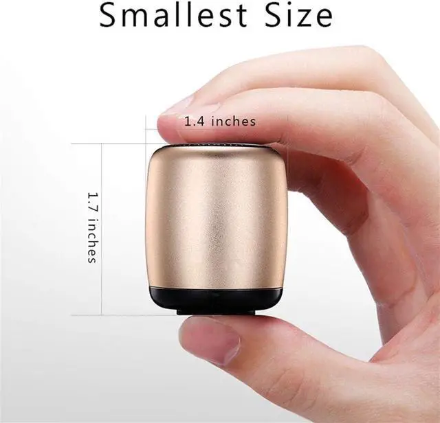 Alt view image 2 of 7 - Outdoor Speakers,Bluetooth Shower Speaker Waterproof,Portable Speaker, Super Mini Wireless Bluetooth Speaker Pocket Size Portable Bass Aluminum Speaker Selfie Remote Button Music Play