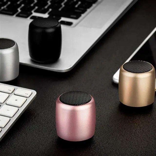 Alt view image 6 of 7 - Outdoor Speakers,Bluetooth Shower Speaker Waterproof,Portable Speaker, Super Mini Wireless Bluetooth Speaker Pocket Size Portable Bass Aluminum Speaker Selfie Remote Button Music Play