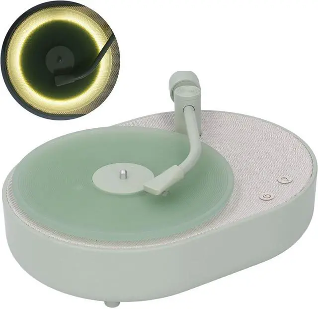 Main image of Tangxi Bluetooth Speaker Record Player Shaped, 3 in 1 Wire Less Speakers with Aromatherapy Function & LED Night Light, 2 Light Modes, Portable Bluetooth Speaker for Office Home Decor