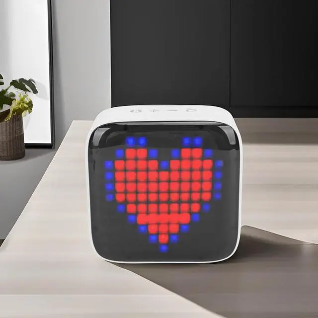 Alt view image 3 of 7 - Portable Bluetooth Speaker, IPX6, LED Light Show, 12H Battery, Bluetooth 5.0, Subwoofer, for Outdoor, Gaming, Music Lovers (Grey)