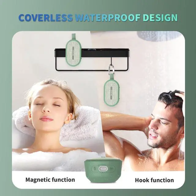 Alt view image 7 of 7 - SOWO Wireless Bluetooth Speaker, Ultra Portable Magnetic Speaker, Coverless IP67 Waterproof Design, 24 H Playtime, Small Speaker with Pro Sound, for Indoors, Outdoors, Hiking and Golf Speaker