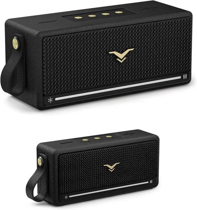 Main image of Bluetooth Speaker, Retro Speakers Bluetooth Wireless, Portable Bluetooth Speaker Loud with Deep Bass, IP67 Waterproof, LED Lights, Stereo Pairing