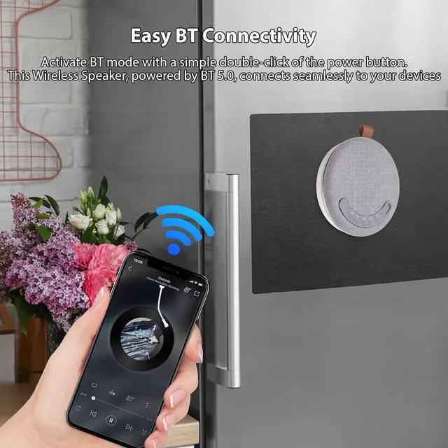 Alt view image 3 of 7 - Portable Bluetooth Speakers Wireless, Multifunctional Folding Portable Speaker, Sleep Sound Machine with 10 Hrs Playtime, TWS, Night Lighting Timer Sleep Aid for Travel Outdoor - Black/Grey