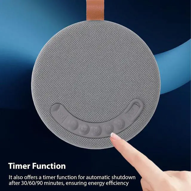 Alt view image 5 of 7 - Portable Bluetooth Speakers Wireless, Multifunctional Folding Portable Speaker, Sleep Sound Machine with 10 Hrs Playtime, TWS, Night Lighting Timer Sleep Aid for Travel Outdoor - Black/Grey