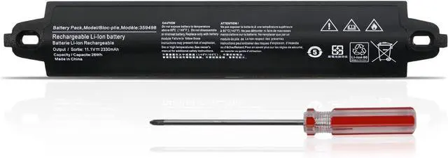 Main image of 26Wh 359498 Battery Replacement for Bose SoundLink II SoundLink III Bose Soundlink 2 3 Bluetooth Speaker Mobile Portable Wireless Speaker 330107 359495 330105 404600 330105A 330107A 2330mAh