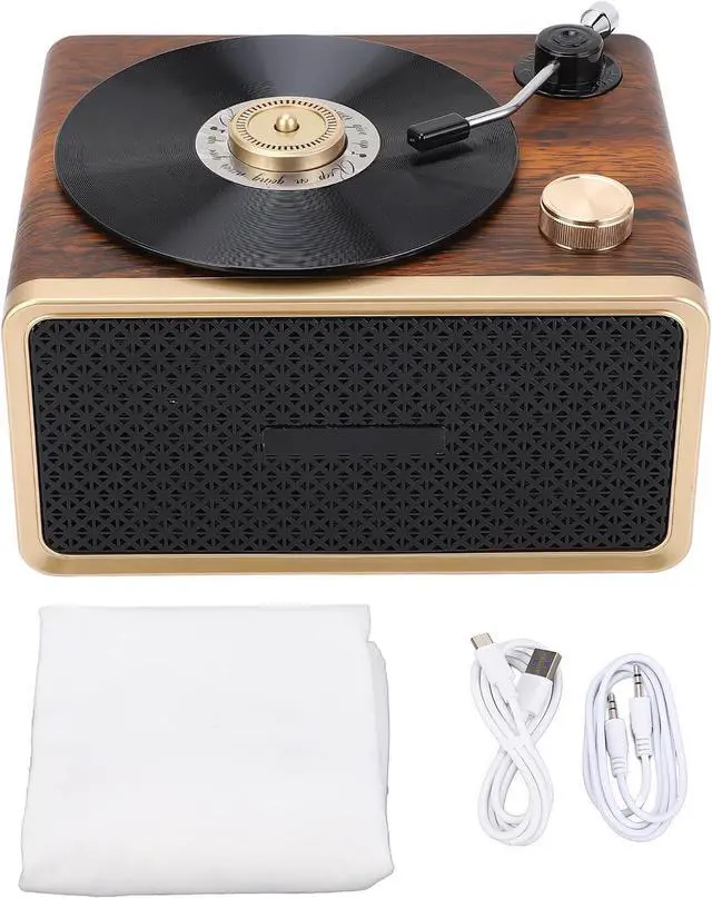 Alt view image 6 of 7 - Bluetooth Speaker, Portable Retro Wooden Speaker, Cordless Stereo Pairing and HD Sound, BT5.3, for Home, Party, Outdoor, Beach, Electronic Gadgets, Birthday Gift