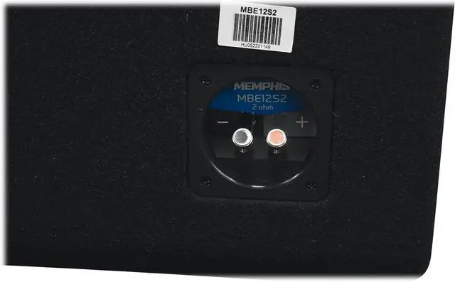 Alt view image 7 of 7 - Audiosavings Bundle: Memphis Audio MBE12S2 MB Loaded Subwoofer Enclosure 2 Ohm Car Sub Bundle with Rockville RPB2-BLACK Handheld Wireless Portable Bluetooth Speaker Great Sound (2 Items)