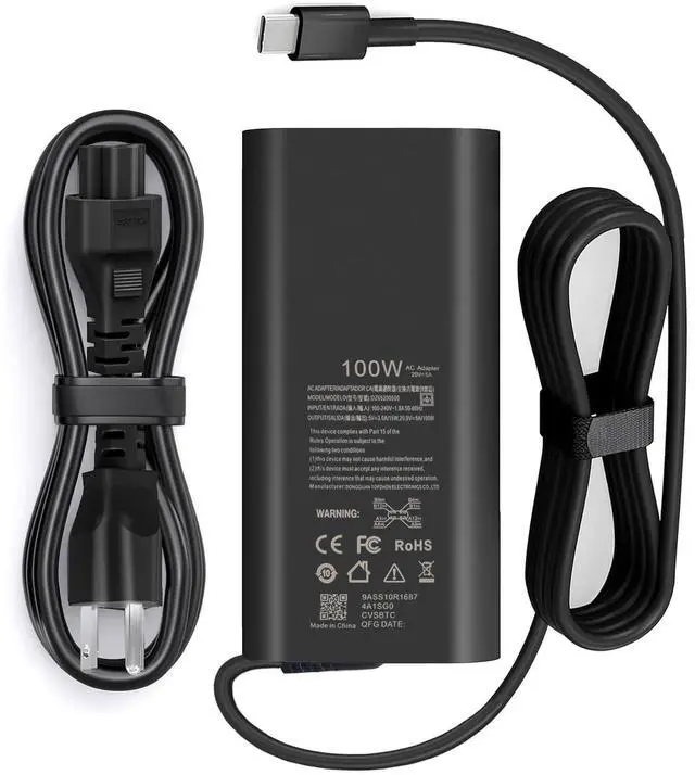 Main image of GAN 100W USB C Dell Laptop Charger for Dell Latitude 5340 7640 7340 7440 5440 5540 9440 5289 5300, Precision 3540 3580 3480 3581 5480 5680, in-spiron 14 Plus 7430 7440 DA100PM220