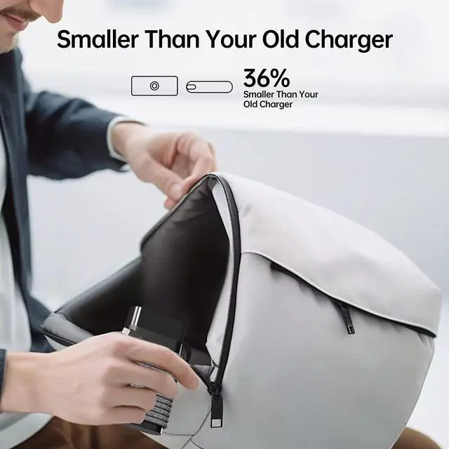 Alt view image 6 of 6 - New Slim 65W USB C HP Laptop Charger for HP ZBook Firefly G8 14" G9 14" 16" G8 15.6inch Touchscreen Mobile Workstation,HP Elite X2 Spectre Elitebook ProBook Envy Chromebook USB Type C Charger