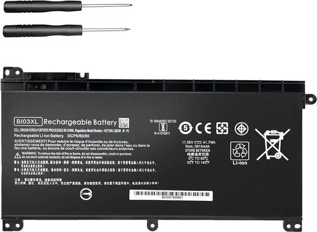 Main image of LXHY BI03XL Battery Compatible with HP Pavilion X360 M3-U 13-U M3-U001DX M3-U103DX 13-U100TU 13-U118TU Stream 14-AX 14-ax010nr 14-ax020wm 14-ax030wm TPN-W118 Laptop ON03XL HSTNN-LB7P HSTNN-UB6W