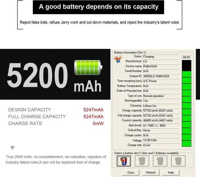 Alt view image 2 of 7 - LXHY J1KND 11.1v 48wh Laptop Battery for Dell Inspiron13R N3010 N3110 14R N4010 N4110 N4050 M4040 15R N5010 N5110 N5030 N5040 N5050 M5040 M5040 17R N7010 N7110 Battery fits 3550 3520 TKV2V 04YRJH
