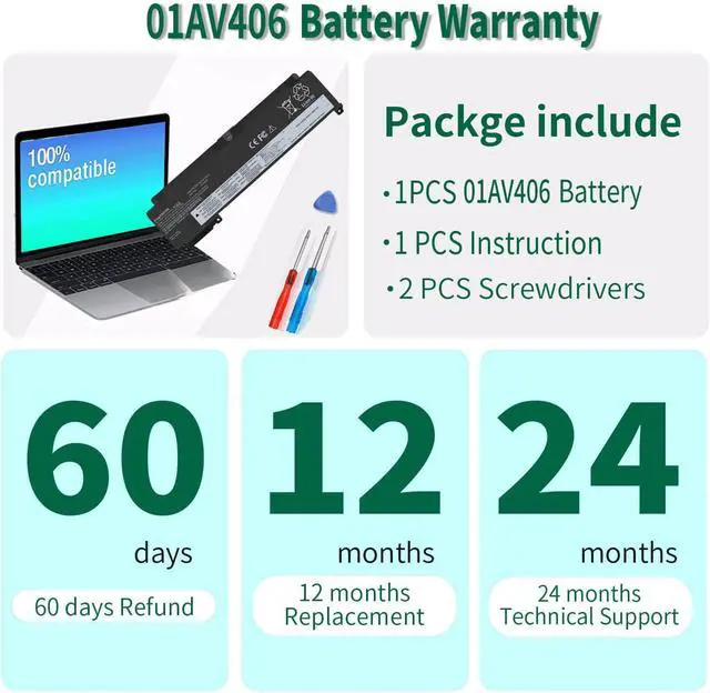 Alt view image 5 of 7 - LXHY 01AV406 Mode for Lenovo ThinkPad T460S T470S Series SB10J79003 01AV405 01AV462 00HW024 00HW025 00HW038 01AV407 01AV408 SB10J79002 L16M3P73 SB10K97605 SB10F46462 SB10F46463 SB10F46476 11.46V 27Wh