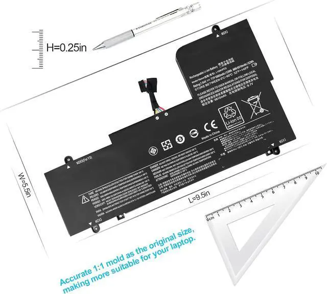 Alt view image 4 of 6 - LXHY L15M4PC2 L15L4PC2 Laptop Battery Replacement for Ideapad Yoga 710 14 15 710-14ISK/141SK 710-11 710-14IKB 710-141KB 80V4 710-15IKB/151KB 710-15ISK/151SK Series Notebook 5B10K90778 53WH Laptop