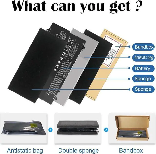 Alt view image 5 of 6 - LXHY L15M4PC2 L15L4PC2 Laptop Battery Replacement for Ideapad Yoga 710 14 15 710-14ISK/141SK 710-11 710-14IKB 710-141KB 80V4 710-15IKB/151KB 710-15ISK/151SK Series Notebook 5B10K90778 53WH Laptop