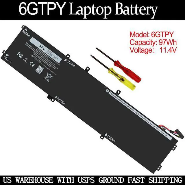 Main image of 97WH 6GTPY Battery for Dell XPS 15 9560 15-9560-D1745 15-9560-D1845T 15 9560 i7-7700HQ 15 9570 15-9570-D1941T 15 7590 Vostro 7500 Precision 5520 M5520 Workstation, Not for Laptop with SDD/HDD