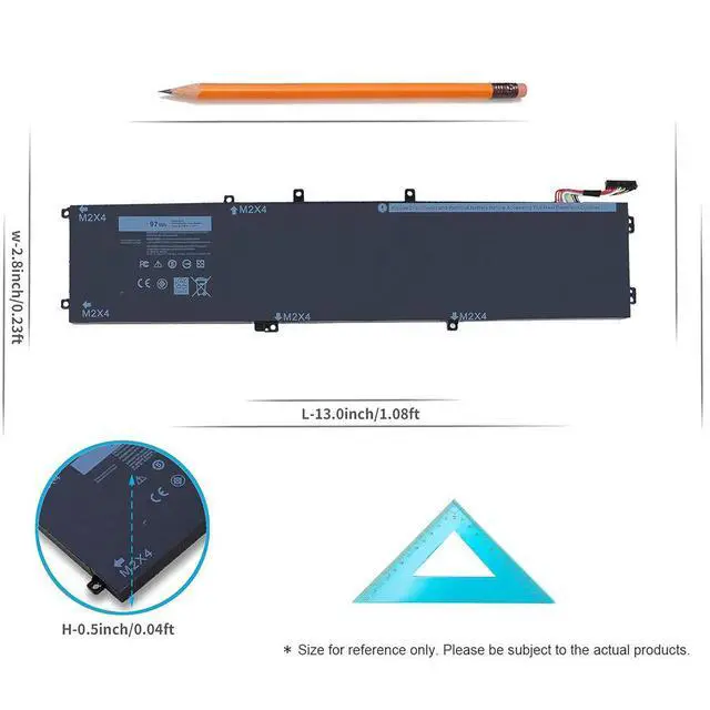 Alt view image 3 of 13 - 97WH 6GTPY Battery for Dell XPS 15 9560 15-9560-D1745 15-9560-D1845T 15 9560 i7-7700HQ 15 9570 15-9570-D1941T 15 7590 Vostro 7500 Precision 5520 M5520 Workstation, Not for Laptop with SDD/HDD