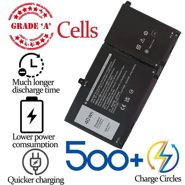 Alt view image 5 of 12 - LXHY 40Wh JK6Y6 Battery for Dell Inspiron 5300 5301 5401 5402 5408 5409 5501 5508 5509 5400 5406 7405 7300 7306 7500 7506 2-in-1 Series Latitude 3410 3510 Vostro 5301 5401 5501 P102F H5CKD 11.25V