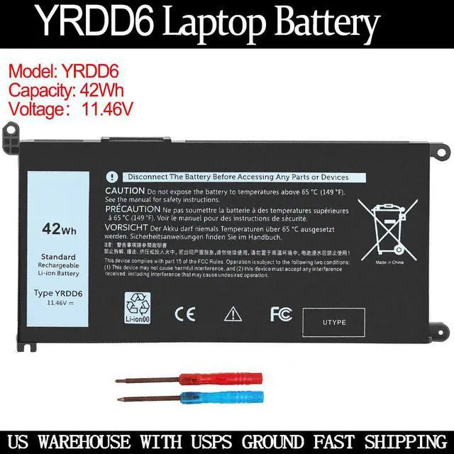 Main image of LXHY YRDD6 Battery for Dell Inspiron 5591 7586 5491 5481 5482 5485 3310 2-in-1 15 3582 3583 3593 3584 5590 5593 5594 5585 14 3493 5493 5480 3793 Vostro 3491 5481 5581 5490 5590 0YRDD6 01VX1H 0VM732