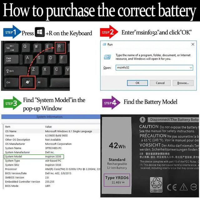 Alt view image 4 of 14 - LXHY YRDD6 Battery for Dell Inspiron 5591 7586 5491 5481 5482 5485 3310 2-in-1 15 3582 3583 3593 3584 5590 5593 5594 5585 14 3493 5493 5480 3793 Vostro 3491 5481 5581 5490 5590 0YRDD6 01VX1H 0VM732
