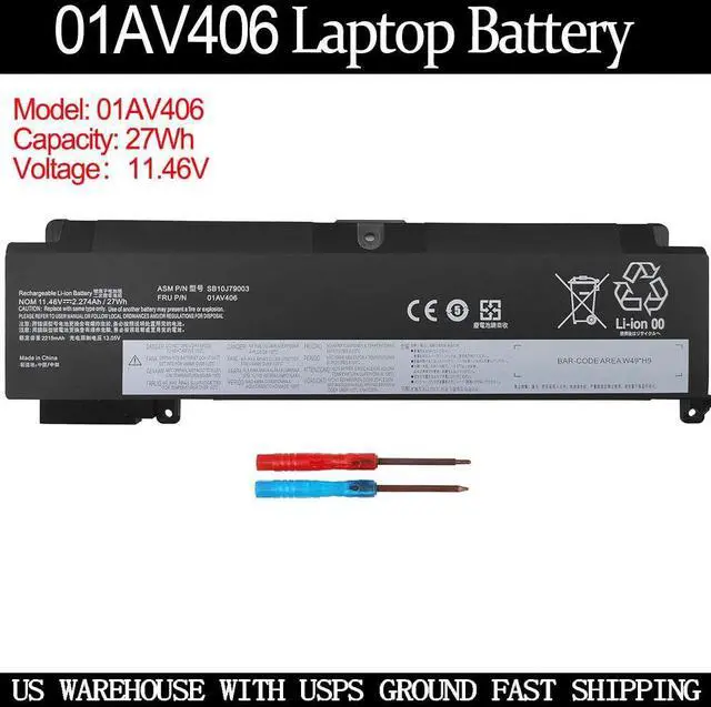 Main image of LXHY 01AV406 Mode for Lenovo ThinkPad T460S T470S Series SB10J79003 01AV405 01AV462 00HW024 00HW025 00HW038 01AV407 01AV408 SB10J79002 L16M3P73 SB10K97605 SB10F46462 SB10F46463 SB10F46476 11.46V 27Wh