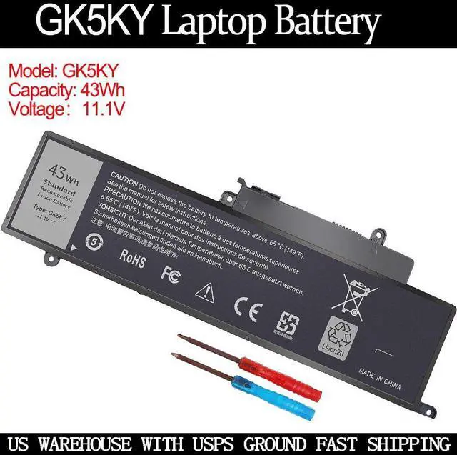 Main image of 43Wh Type GK5KY Battery Replacement for Dell Inspiron 11 3000 3147 3148 3152 3153 3157 3158 7000 7347 7348 7352 7353 7359 15 7000 7558 7568, fits GK5KY P20T 92NCT 04K8YH