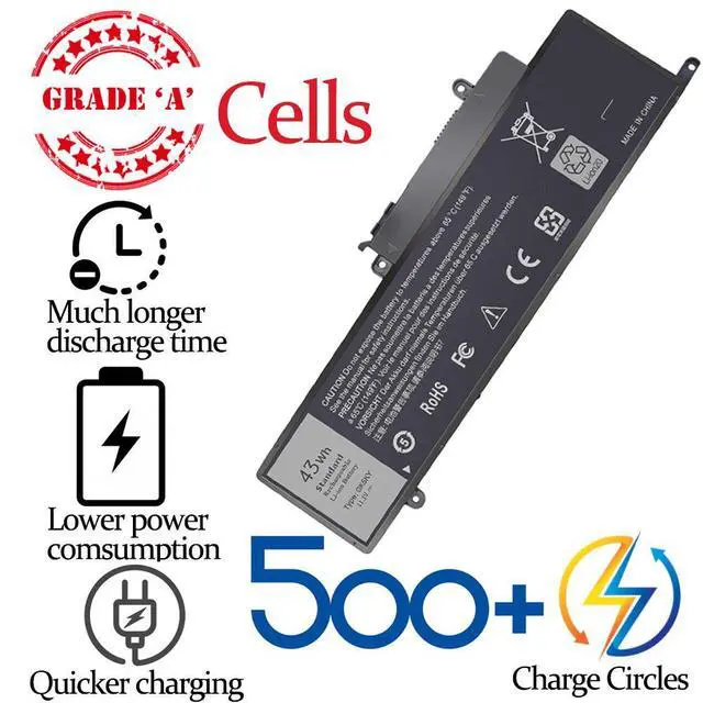 Alt view image 5 of 13 - 43Wh Type GK5KY Battery Replacement for Dell Inspiron 11 3000 3147 3148 3152 3153 3157 3158 7000 7347 7348 7352 7353 7359 15 7000 7558 7568, fits GK5KY P20T 92NCT 04K8YH